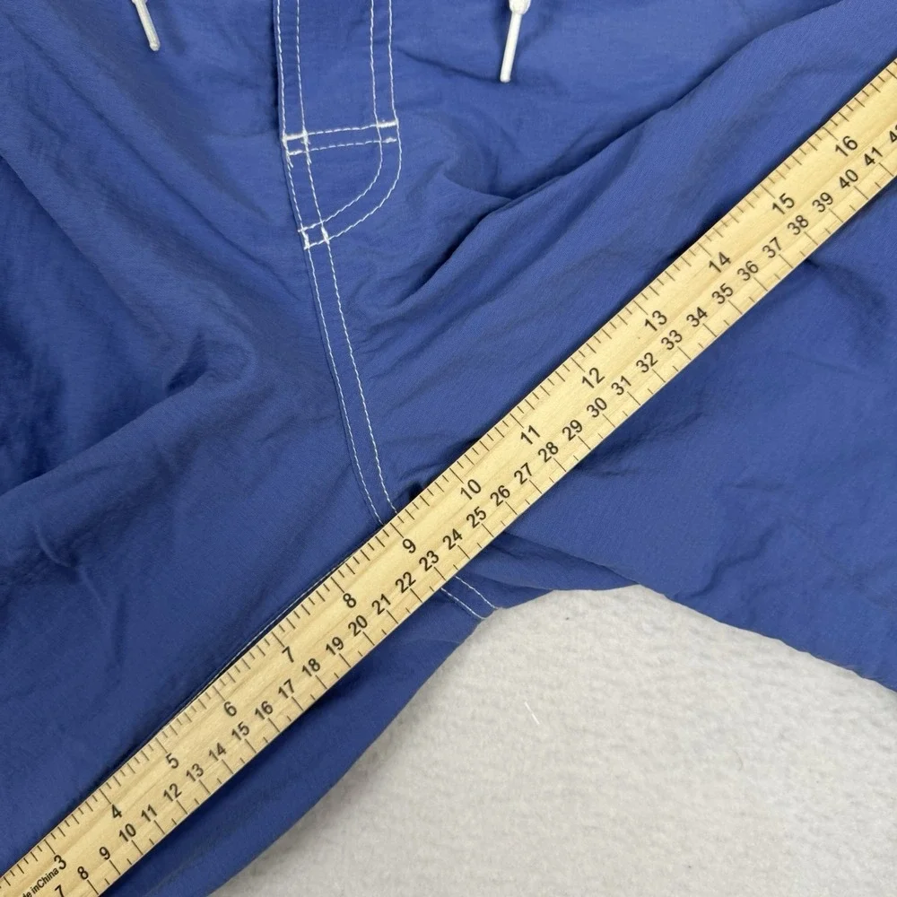 VTG 90s Polo Ralph Lauren Blue Cargo Swim Trunks Board Shorts Mens Medium‎ Mesh